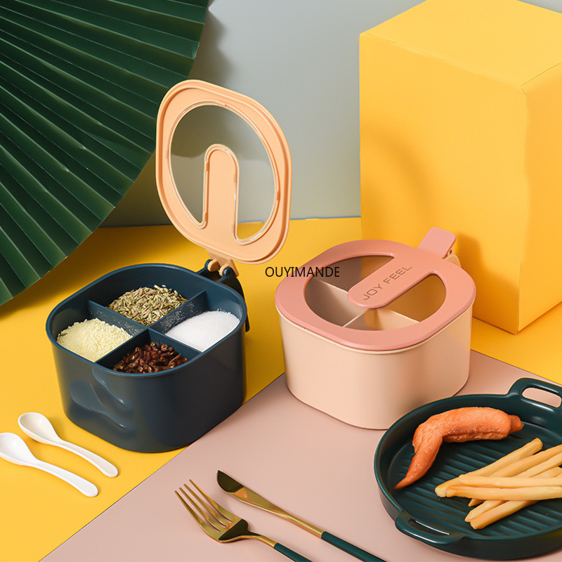 Sós és borsos fűszeres üveg fedővel átlátszó fűszertartó edény fűszertároló doboz sütőtök fűszeres dobozok konyhai kanna készletek