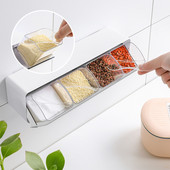 Cutie de condimente de zahăr cu 4 grile, cutie de condimente pentru condimente, cutie de zahăr, suport pentru sare, organizator, accesorii de depozitare pentru gadgeturi de bucătărie, Dropshipping