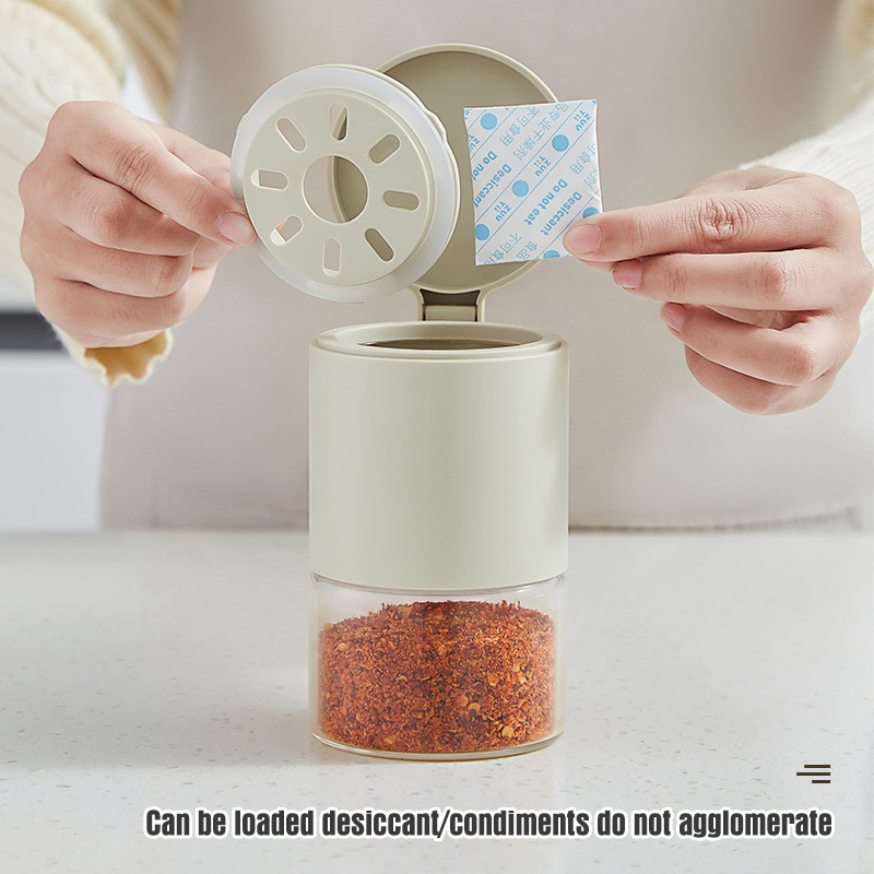 Staklenke za začine Kuhinjska kutija za začine Plastični spremnik za kućanstvo za začine Roštilj Boca za začine Ulje Sol Šećer Boca sa žlicom