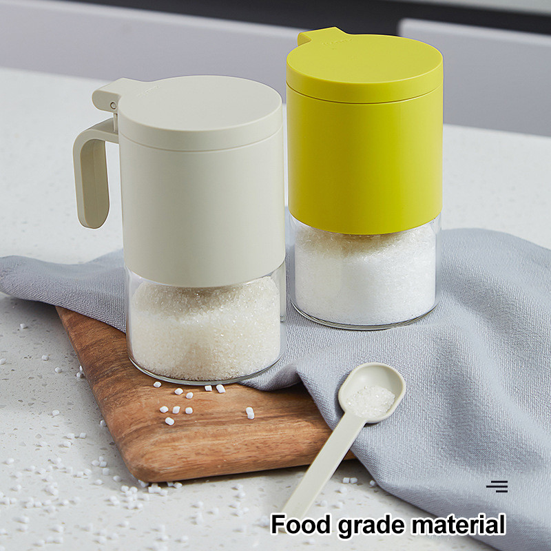 Staklenke za začine Kuhinjska kutija za začine Plastični spremnik za kućanstvo za začine Roštilj Boca za začine Ulje Sol Šećer Boca sa žlicom