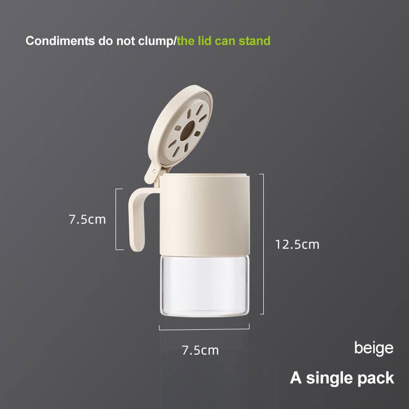 Staklenke za začine Kuhinjska kutija za začine Plastični spremnik za kućanstvo za začine Roštilj Boca za začine Ulje Sol Šećer Boca sa žlicom