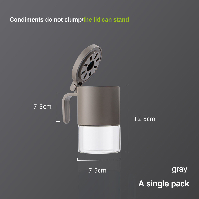 Staklenke za začine Kuhinjska kutija za začine Plastični spremnik za kućanstvo za začine Roštilj Boca za začine Ulje Sol Šećer Boca sa žlicom