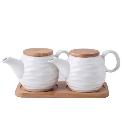 Recipient de condimente din porțelan alb, organizator de condimente pentru restaurant, agitator de sare piper, oală de ulei, unelte pentru depozitarea condimentelor de bucătărie de acasă