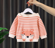 Hanorac pentru copii cu dungi pentru fete