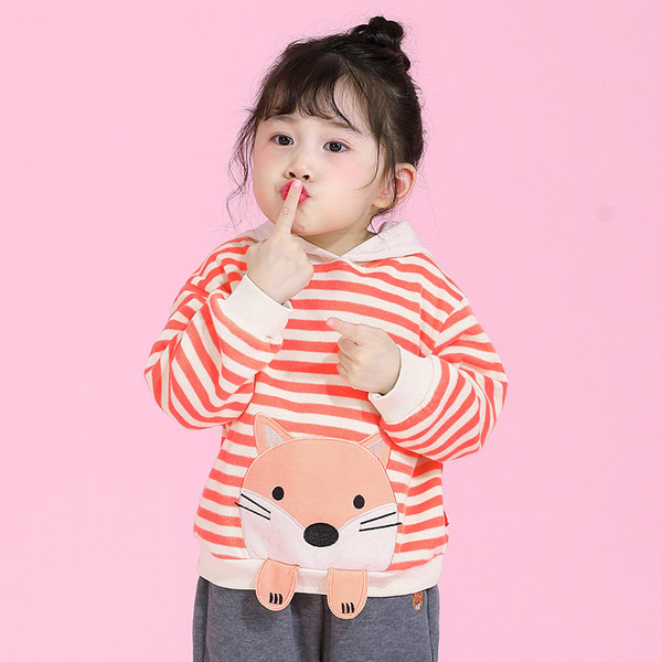 Hanorac pentru copii cu dungi pentru fete