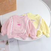 Bluză pentru copii la modă cu decolteu oval - pentru fete