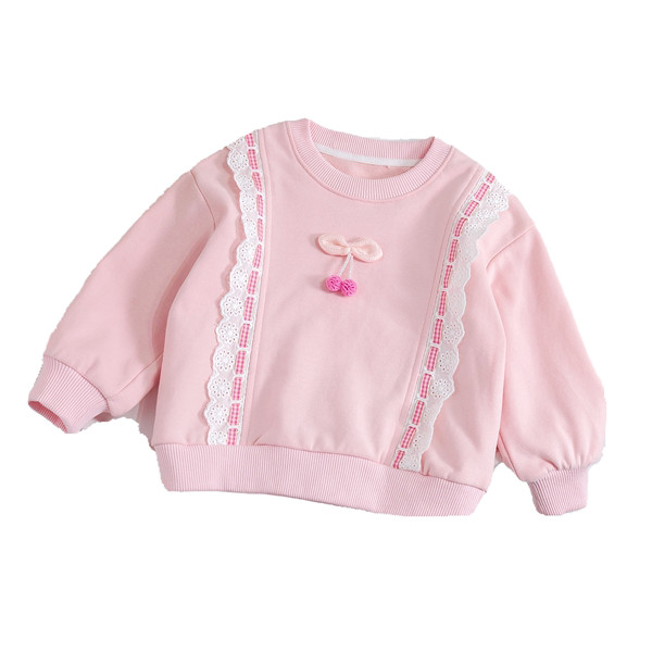 Bluză pentru copii la modă cu decolteu oval - pentru fete