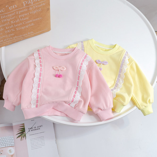 Bluză pentru copii la modă cu decolteu oval - pentru fete