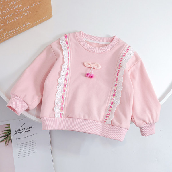 Bluză pentru copii la modă cu decolteu oval - pentru fete