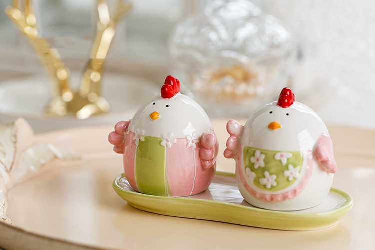 Kreativitás tojás só- és borsszóró csirkék fűszeres doboz fűszertároló konyhai eszközök nyúl fűszeres üvegek só és bors