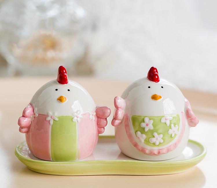 Kreativitás tojás só- és borsszóró csirkék fűszeres doboz fűszertároló konyhai eszközök nyúl fűszeres üvegek só és bors