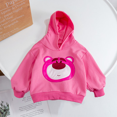 Įprasti megztiniai su gobtuvu su aplikacijomis mergaitėms