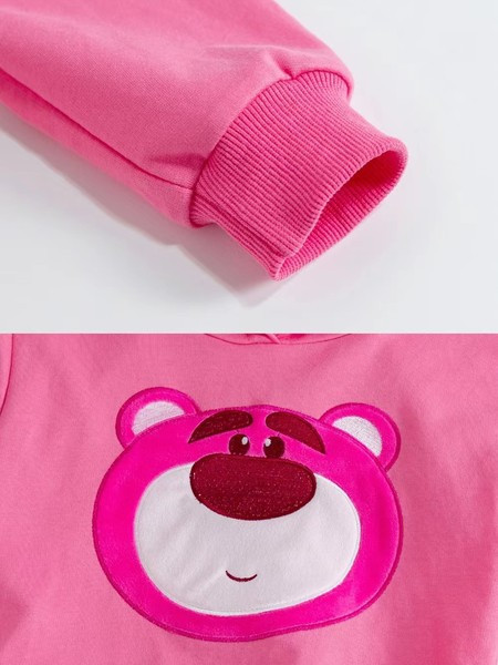 Įprasti megztiniai su gobtuvu su aplikacijomis mergaitėms