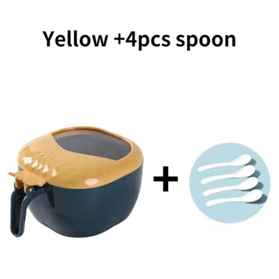 kawaii stílusú fűszeres tégely fűszeres doboz só és bors shakerek háztartási cukor gabona fűszernövény tartály konyhai rendszerező és tároló