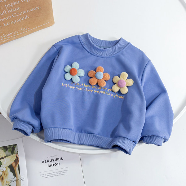 Őszi blúz lányoknak virágokkal