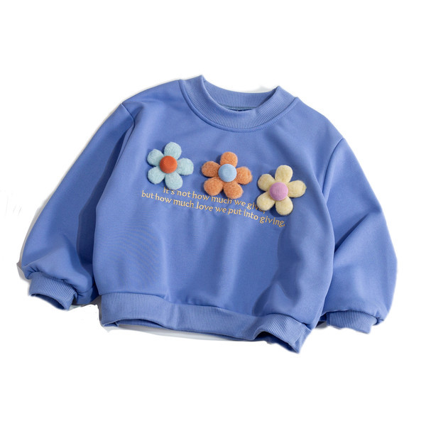 Őszi blúz lányoknak virágokkal