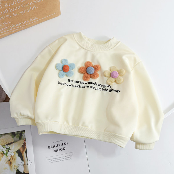 Őszi blúz lányoknak virágokkal
