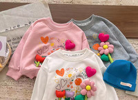 Vaikiška palaidinė mergaitėms su 3D efektu