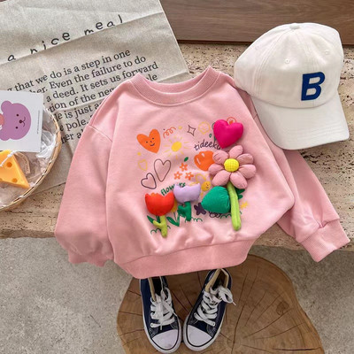 Vaikiška palaidinė mergaitėms su 3D efektu