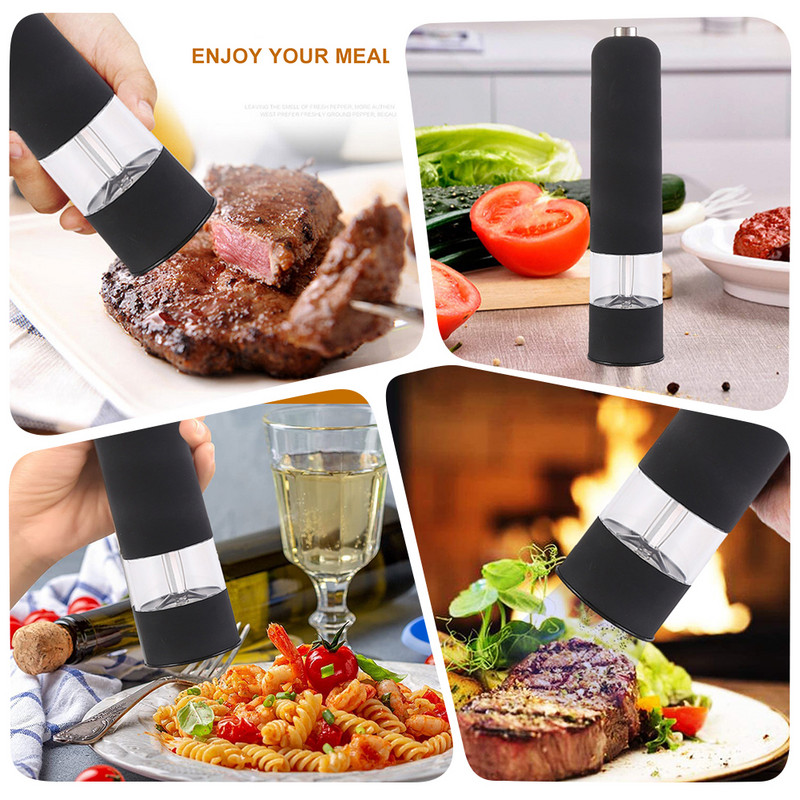 Električni mlin za papar, sol, crni papar, indukcijski mlin od nehrđajućeg čelika 304 za kućni restoran, kuhinjski alat, začin