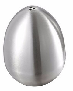 Új stílusú, tojás alakú, rozsdamentes acél fűszeres dobozok, egy- vagy háromlyukú borsos palack, sós vagy borsos edény