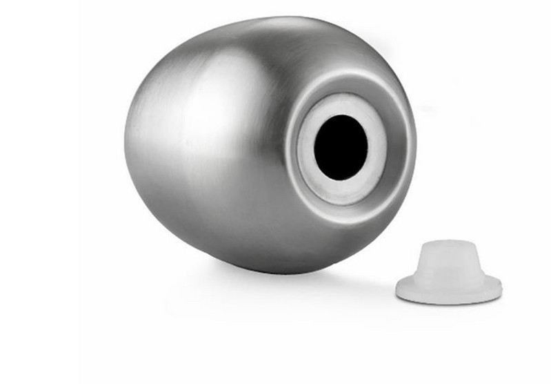 Új stílusú, tojás alakú, rozsdamentes acél fűszeres dobozok, egy- vagy háromlyukú borsos palack, sós vagy borsos edény