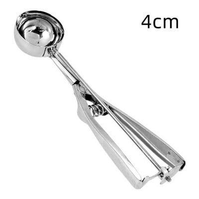 3 dydžių ledų kaušelis trigeris metalinis sausainių šaukštelis ledo rutuliukų formelės nepridegančios bulvės arbūzų ledų kasimo kaušelio įrankiai