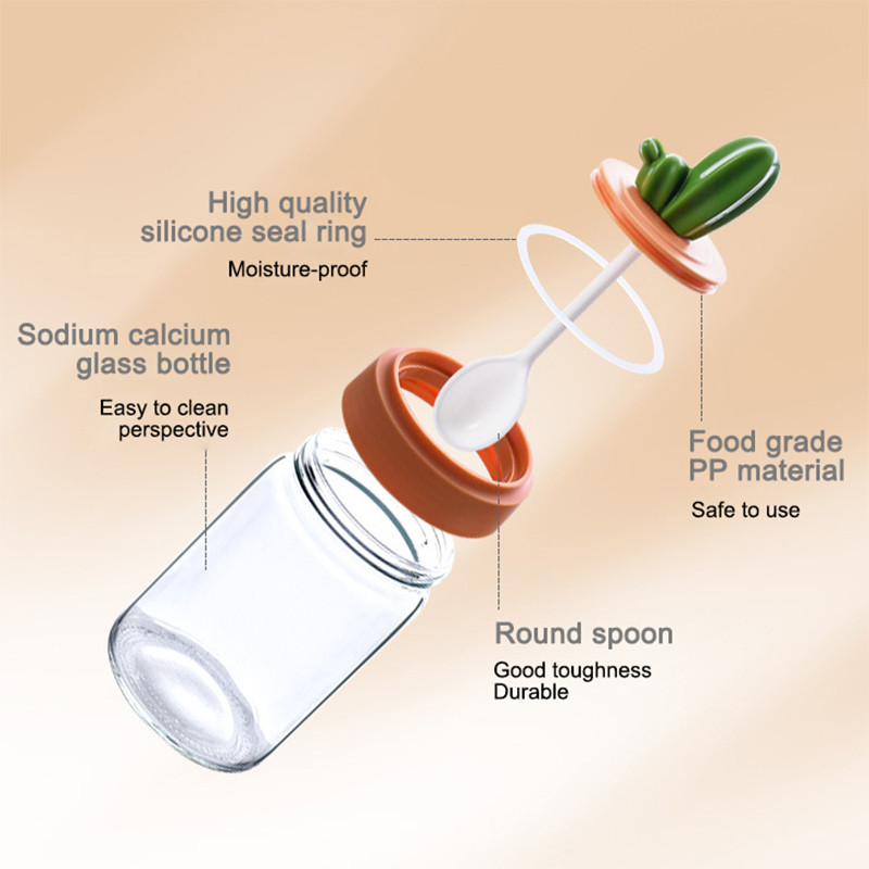 Kaktuse tüüpi maitseainekonteinerite komplekt soola ja pipraga maitseainepurk lusikakaanega Armas köögiabinõu kanistrikomplekt maitseainepudel