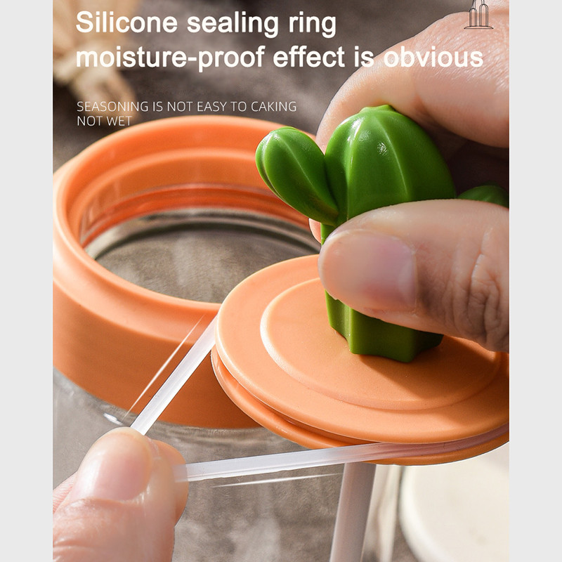 Kaktuse tüüpi maitseainekonteinerite komplekt soola ja pipraga maitseainepurk lusikakaanega Armas köögiabinõu kanistrikomplekt maitseainepudel