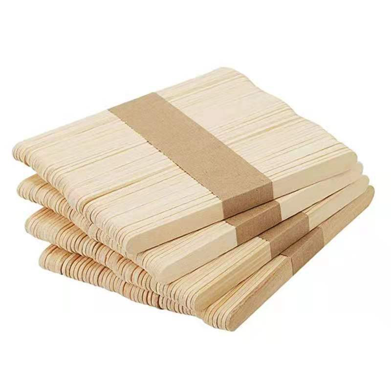 50/100 Vnt Ledų lazdelės Rankų darbo medinis pagaliukas beržo ledų lazdelės Popsicl aksesuarai