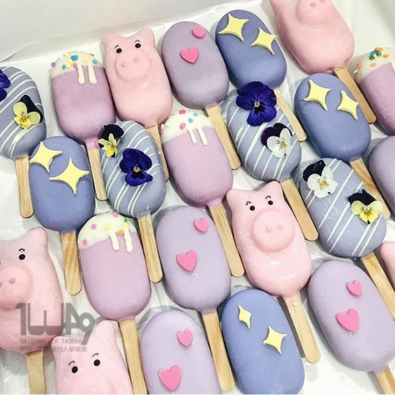 50/100 Vnt Ledų lazdelės Rankų darbo medinis pagaliukas beržo ledų lazdelės Popsicl aksesuarai