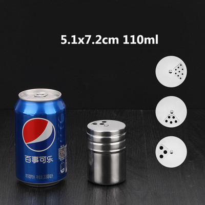 Barbecue fűszeres üveg sószóró rozsdamentes acél szezámbors fűszer forgó kenhető fűszeres üveg konyhai kütyük