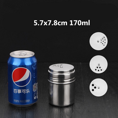 Barbecue fűszeres üveg sószóró rozsdamentes acél szezámbors fűszer forgó kenhető fűszeres üveg konyhai kütyük