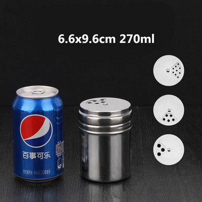 Barbecue fűszeres üveg sószóró rozsdamentes acél szezámbors fűszer forgó kenhető fűszeres üveg konyhai kütyük