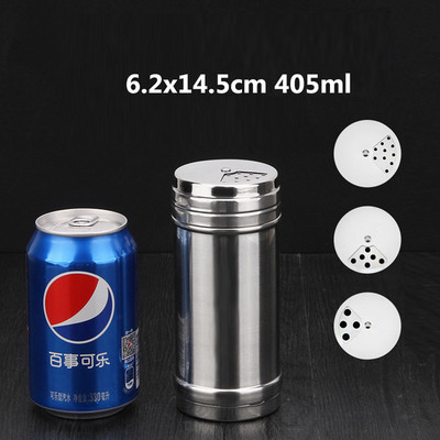 Barbecue fűszeres üveg sószóró rozsdamentes acél szezámbors fűszer forgó kenhető fűszeres üveg konyhai kütyük