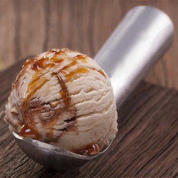 Лъжица за сладолед от неръждаема стомана Преносима алуминиева сплав незалепващо антифриз лъжица топка за сладолед Домашни кухненски инструменти Домашен