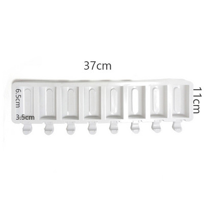 Formă pentru înghețată din silicon cu 4/8 celule, formă de gheață, forma pentru palete, forme pentru prăjituri Batonnet Magnum pentru înghețată pentru desert.