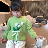 Bluză modernă pentru copii cu element 3D pentru fete