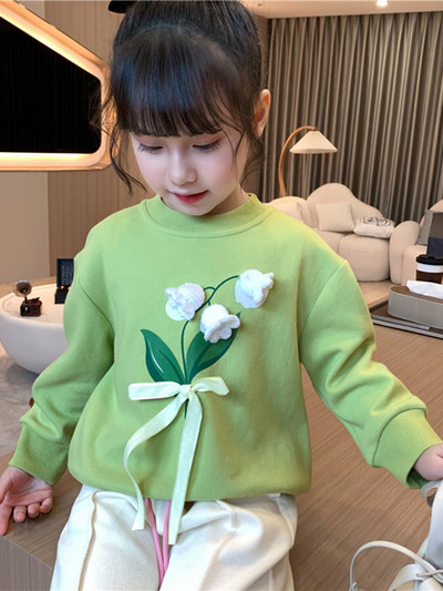 Bluză modernă pentru copii cu element 3D pentru fete