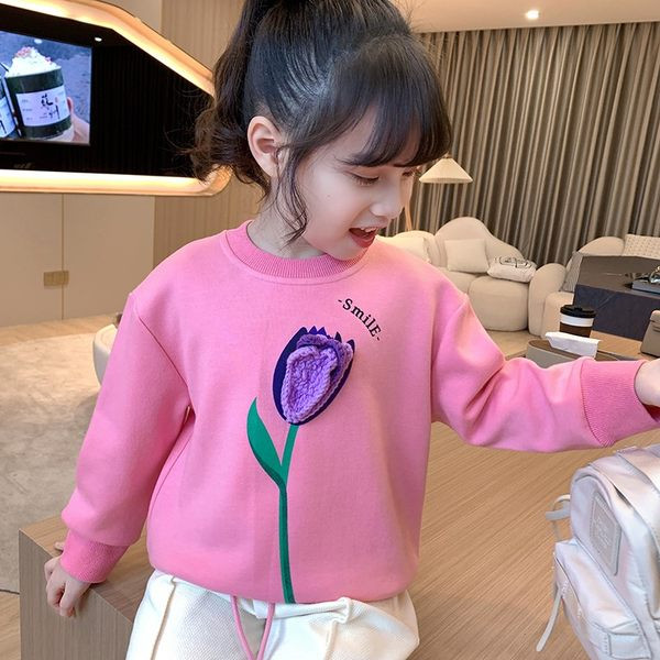 Bluză modernă pentru copii cu element 3D pentru fete