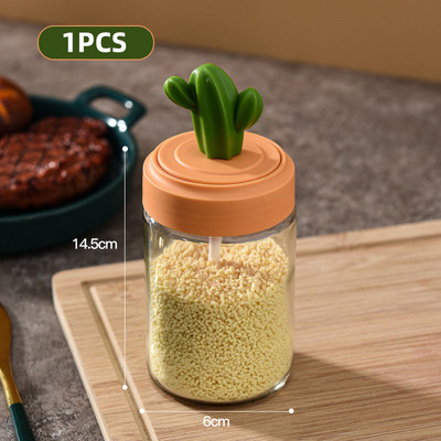 Obelix Borcan de condimente de bucătărie Cutie de condimente Cutie de condimente în formă de cactus Seturi de sticle de condimente Borcan de sticlă Borcan de condimente solide pentru bucătar