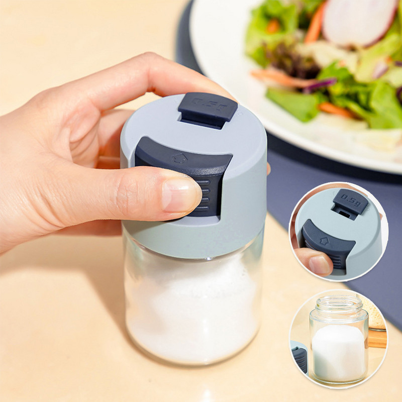 Sticle de condimente Borcane de condimente rezistente la praf Container Shaker Dozatoare cantitative de sare de uz casnic Condimente Accesorii de bucătărie