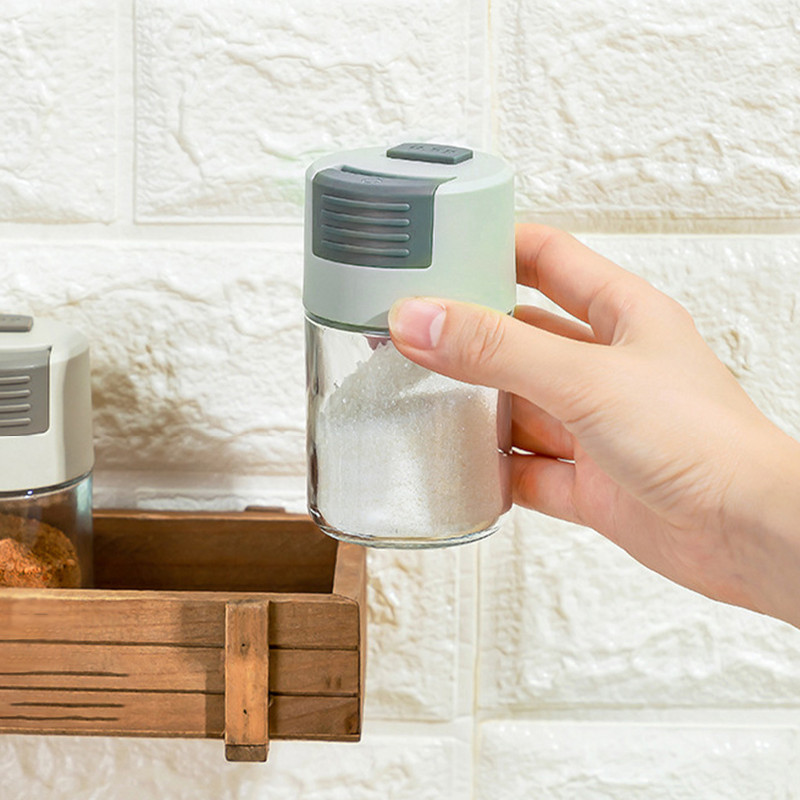 Sticle de condimente Borcane de condimente rezistente la praf Container Shaker Dozatoare cantitative de sare de uz casnic Condimente Accesorii de bucătărie