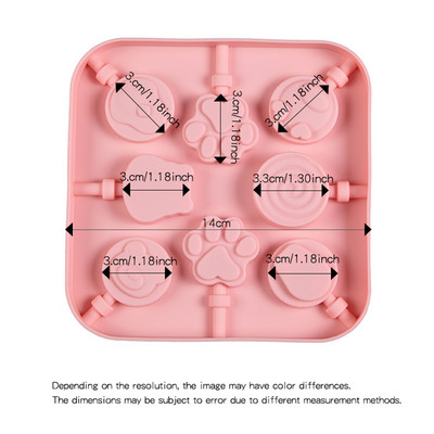 Formă din silicon pentru acadele Forme pentru prăjituri pentru bomboane tari, ciocolată, gumate, gumate, pentru înghețată, forma pentru pop, fluture, dinozaur, animal de companie