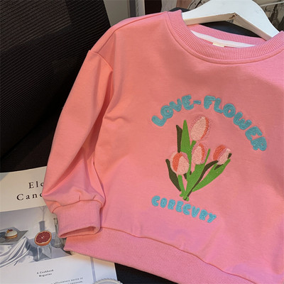 Bluza pentru copii model nou cu broderie pentru fete