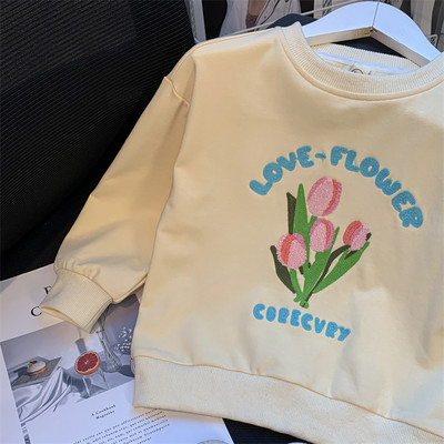 Bluza pentru copii model nou cu broderie pentru fete