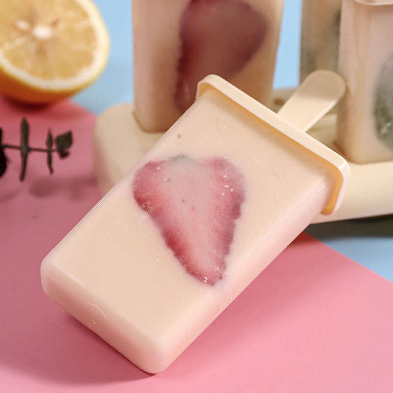 Fagylaltforma Jégkocka tálca otthoni barkácsolás desszert pálcika formák pálcikákkal Fagyasztólé Popsikaforma fagylaltkészítő tartó