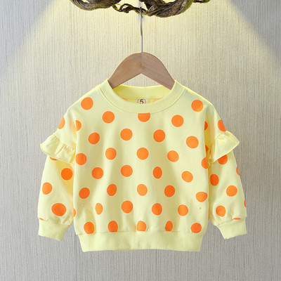 Divatos gyermek pöttyös blúz lányoknak