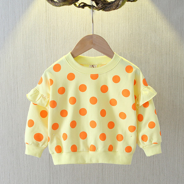 Divatos gyermek pöttyös blúz lányoknak