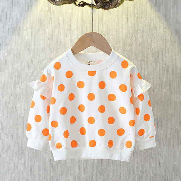 Divatos gyermek pöttyös blúz lányoknak